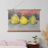 Birnen von Barb Wandteppich Mit Holzrahmen (Schlafzimmer)