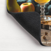Birnen Wein Funny Drink Mousepad (Ecke)