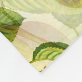 Birnenbaumzweige und Birnenmuster Fleecedecke (Ecke)