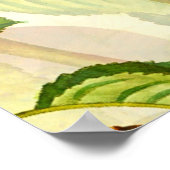 Birnenbaumzweige und Birnenmuster Poster (Ecke)