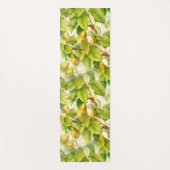 Birnenbaumzweige und Birnenmuster Yogamatte (Vorderseite)