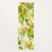 Birnenbaumzweige und Birnenmuster Yogamatte (Rückseite)