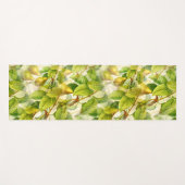 Birnenbaumzweige und Birnenmuster Yogamatte (Vorderseite (Horizontal))