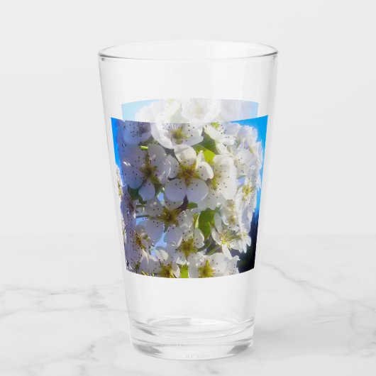Birnenblüten Glas (Rückseite)