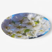 Birnenblüten Pappteller (Schrägansicht)