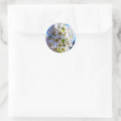 Birnenblüten Runder Aufkleber (Tasche)
