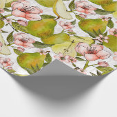 Birnenblüten Wrapping Paper Roll Geschenkpapier (Ecke)