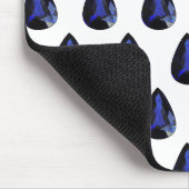 Birnenform Sapphire Gemstone Blue Mousepad (Ecke)