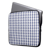 Birnenförmig Sapphire Blue Laptopschutzhülle (Vorderseite Links)