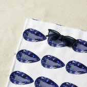 Birnenförmig Sapphire Blue Strandtuch (Beispiel)