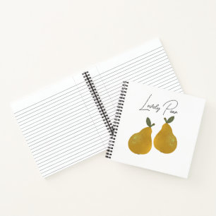 Birnenfrucht-Illustration Notizblock