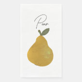 Birnenfrucht-Illustration  Serviette (Vorderseite)