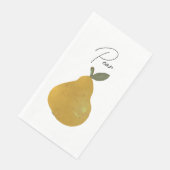 Birnenfrucht-Illustration  Serviette (Ecke)