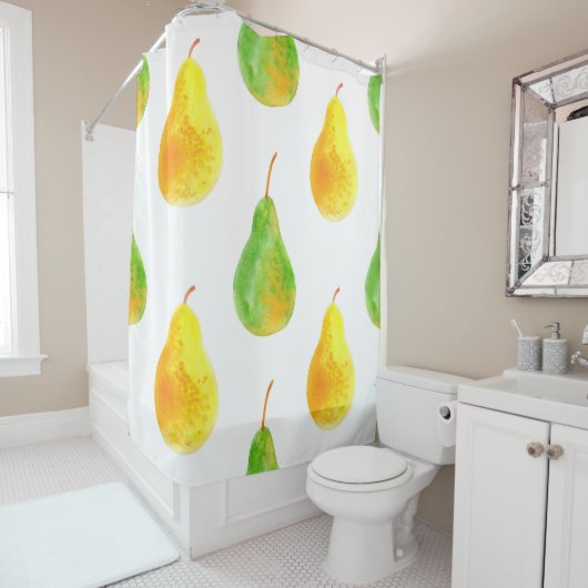 Birnenfrüchte nahtlos duschvorhang (Beispiel)