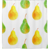 Birnenfrüchte nahtlos duschvorhang (Vorderseite)