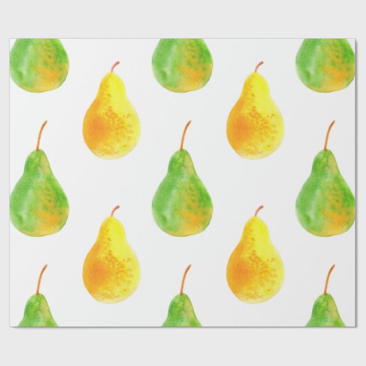 Birnenfrüchte nahtlos geschenkpapier (Flach)