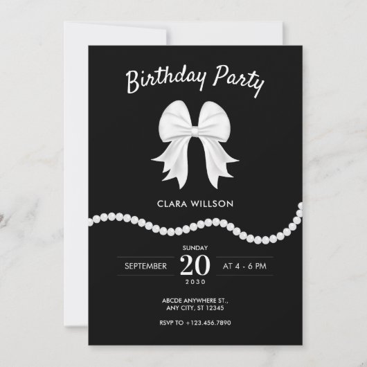 Birnengeburt Einladung (Vorderseite)