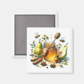 Birnenhonig Magnet (Vorderseite/Rückseite)