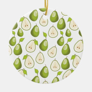 Birnenmuster Keramik Ornament