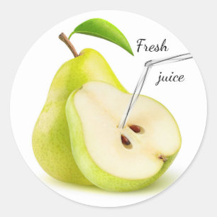 Birnensaft Runder Aufkleber