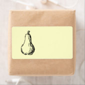 Birnenskizze. Line Illustration in Schwarz. (Insitu)