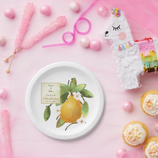 Birnensteife Pappteller (Party)