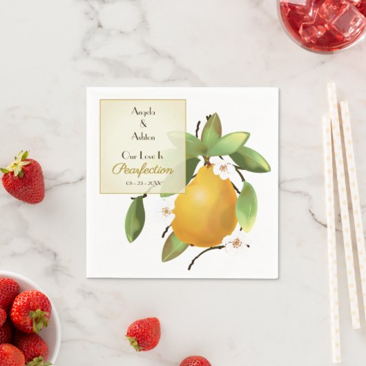 Birnensteife Serviette (Beispiel)