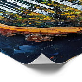 Birnenwaldlandschaft Poster (Ecke)