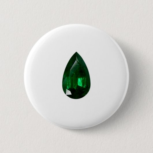 Birnform Emerald Button (Vorderseite)