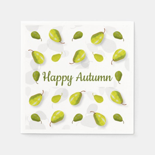 Birnpapier Napkins Serviette (Vorderseite)