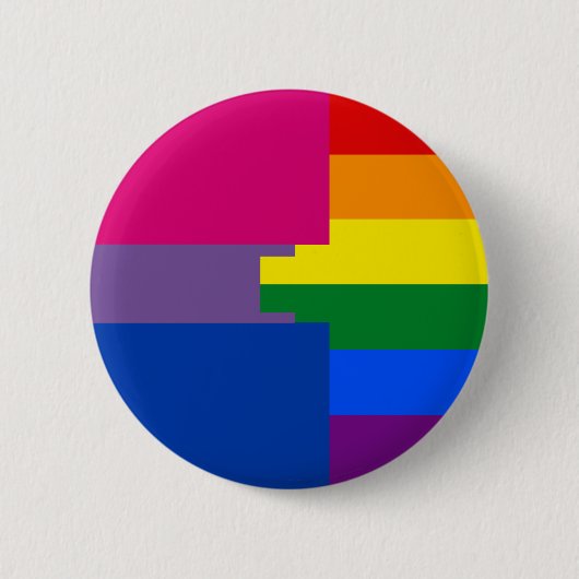 Biromantic Homosexuell-Button Button (Vorderseite)