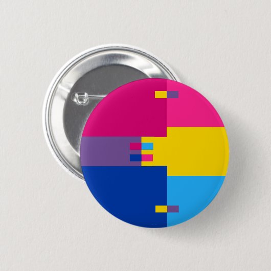 Biromantic Pansexual Button (Vorne & Hinten)