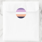 Biromantic Pride Flag Runder Aufkleber (Tasche)