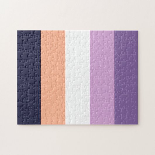 Biromantische Stolperflagge Puzzle (Horizontal)