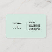 Birra - Alle Manager Visitenkarte (Rückseite)