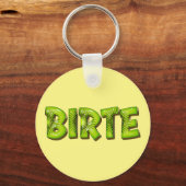 Birte Name Kiwi Design Schlüsselanhänger (Vorderseite)