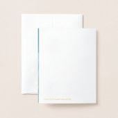 BIRTH-ANKÜNDIGUNG Baby-Foto-Stack Folienkarte (Rückseite mit Umschlag)