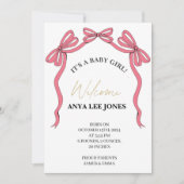 Birth announcement card for a baby Newborn  Einladung (Vorderseite)