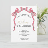 Birth announcement card for a baby Newborn Einladung (Stehend Vorderseite)