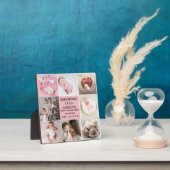 Birth Announcment Personalize 8 Photo christmas Fotoplatte (InSitu)