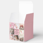 Birth Announcment Personalize 8 Photo christmas Geschenkschachtel (Geöffnet)