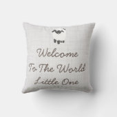 Birth Baby Pillow Lamb Boy Girl Nursery Kissen (Rückseite)