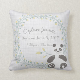Birth Baby Pillow Panda Boy Girl Nursery Kissen