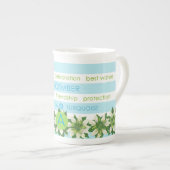Birth Blume & Gem Strip Tasse Dezember Knochen Chi (Vorderseite Rechts)