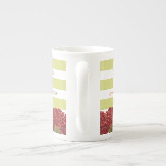 Birth Blume & Gem Stripe Tasse November Knochen Ch (Rückseite)