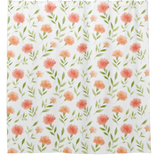 Birth Blume Jan Carnation Duschvorhang (Vorderseite)