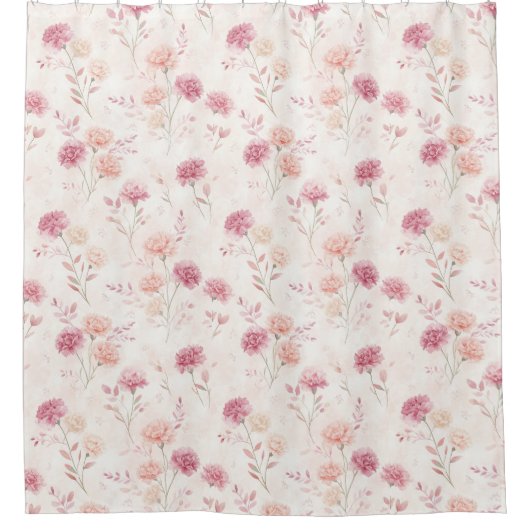 Birth Blume Jan Carnation Duschvorhang (Vorderseite)
