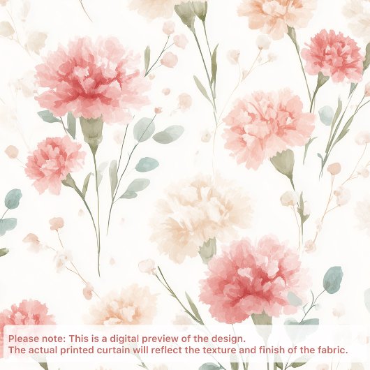 Birth Blume Jan Carnation Duschvorhang