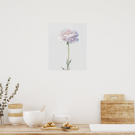 Birth Blume Januar Carnation Poster (Küche)