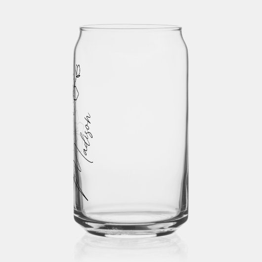 Birth Blume März Cherry Blossom Bridemaid Geschenk Dosenglas (Links)